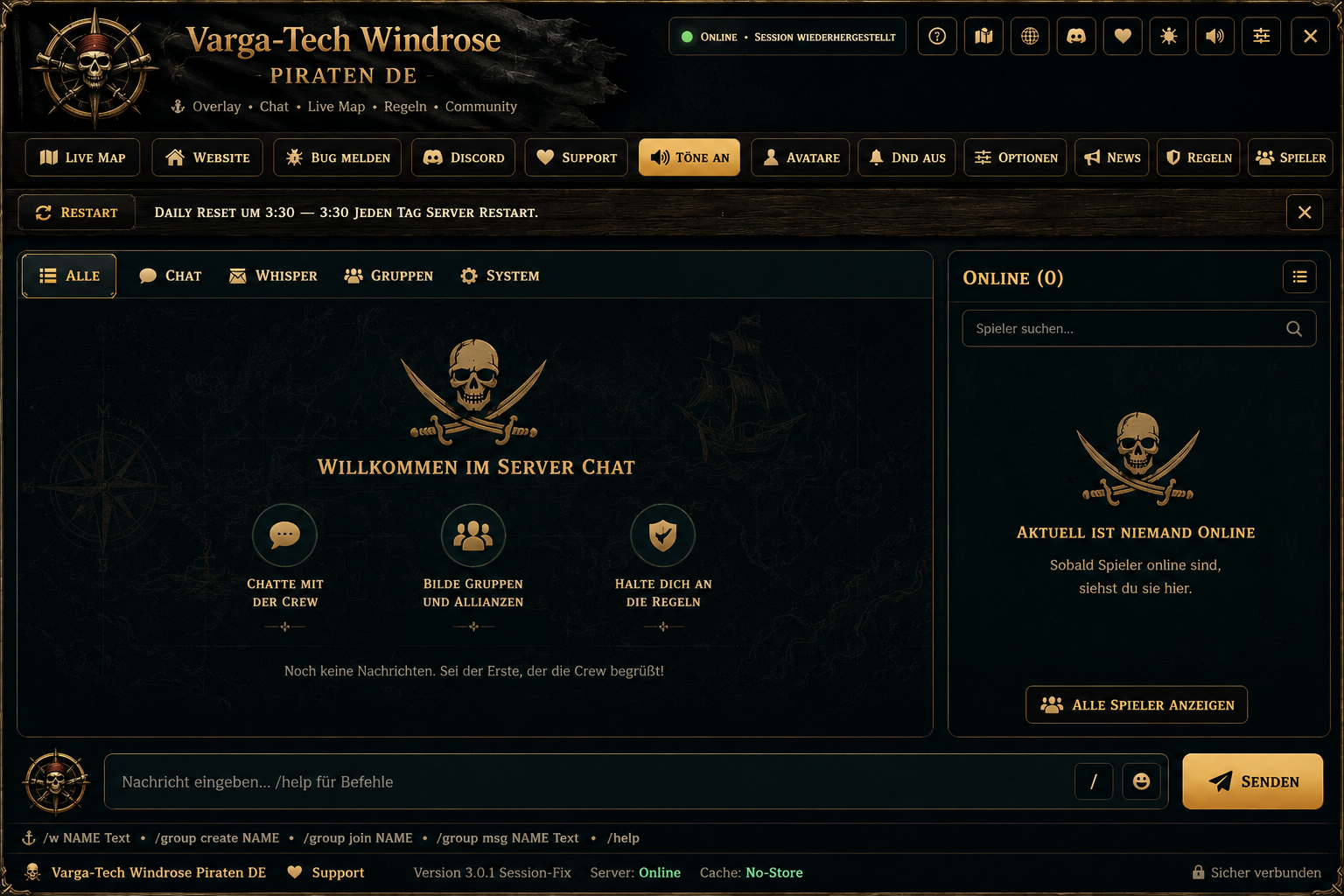 Windrose Ingame Chat Overlay
